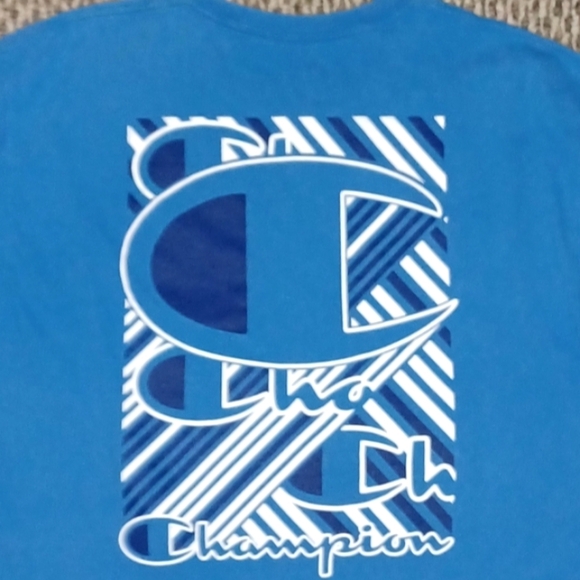 Champion Men's Blue T-Shirt - Picture 5 of 6